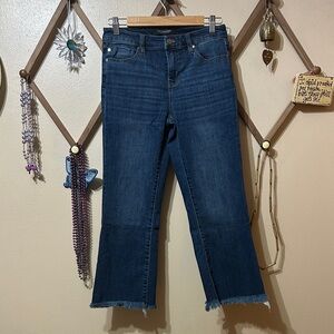 Liverpool Jeans Company Dark Blue Cropped Jeans